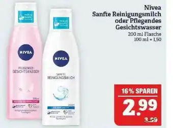 Marktkauf Nivea Sanfte Reinigungsmilch Oder Pfegendes Geschtswasser Angebot