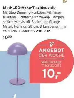 Tchibo Mini-LED-Akku-Tischleuchte Angebot