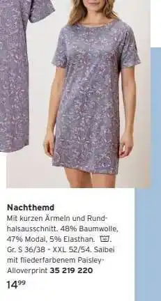 Tchibo Nacht hemd Angebot