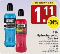 WEZ ESN Hydrocharge Iso Getränk Angebot