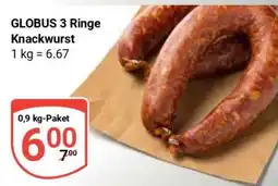 Globus GLOBUS 3 Ringe Knackwurst Angebot