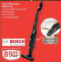 Globus Hand-/Akkusauger BBHF214B Angebot