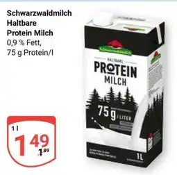 Globus Schwarzwaldmilch haltbare Protein Milch Angebot