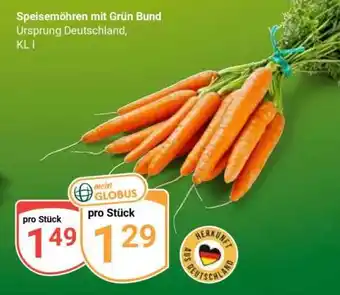 Globus Speisemöhren mit Grün Bund Angebot
