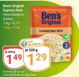 Globus Ben’s Original Express Reis Angebot