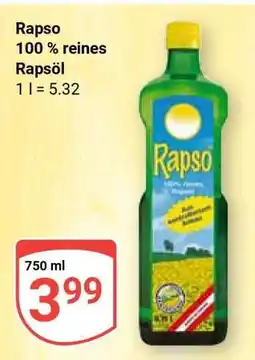 Globus Rapso 100 % reines Rapsöl Angebot