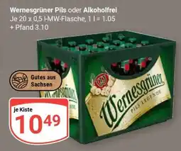 Globus Wernesgrüner Pils oder Alkoholfrei Angebot
