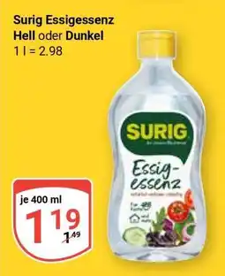 Globus Surig Essigessenz Hell oder Dunkel Angebot