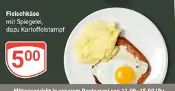 Globus Fleischkäse mit Spiegelei, dazu Kartoffelstampf Angebot