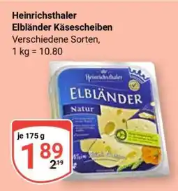 Globus Heinrichsthaler Elbländer Käsescheiben Angebot