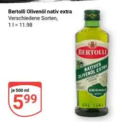 Globus Bertolli Olivenöl nativ extra Angebot