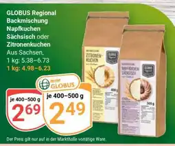 Globus GLOBUS Regional Backmischung Napfkuchen Sächsisch oder Zitronenkuchen Angebot