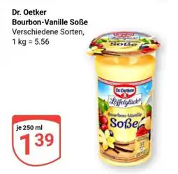 Globus DR. OETKER Bourbon-Vanille-Soße Angebot