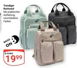 Globus Trendiger Rucksack Angebot