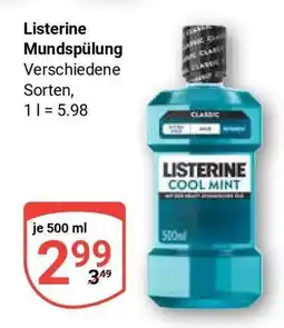 Globus LISTERINE Mundspülung Angebot