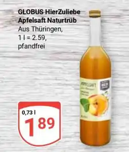 Globus GLOBUS HierZuliebe Apfelsaft Naturtrüb Angebot