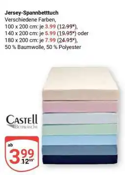 Globus Jersey Spannbetttuch Angebot