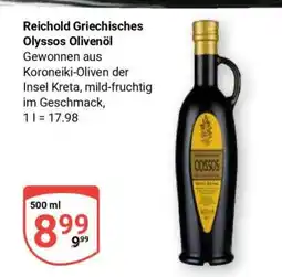 Globus Reichold Griechisches Olyssos Olivenöl Angebot