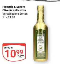 Globus Piccardo & Savore Olivenöl nativ extra Angebot