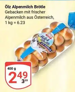Globus Ölz Alpenmilch Brötle Angebot