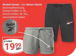 Globus Reebok Damen- oder Herren-Shorts Angebot