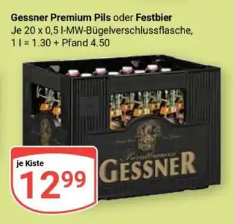 Globus Gessner Premium Pils oder Festbier Angebot