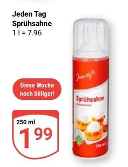 Globus Jeden Tag Sprühsahne Angebot