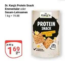 Globus Dr. Karg’s Protein Snack Emmentaler oder Sesam-Leinsamen Angebot