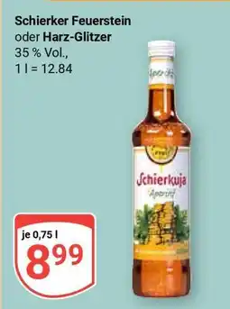 Globus Schierker Feuerstein oder Harz-Glitzer Angebot