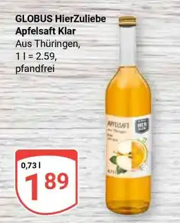 Globus GLOBUS HierZuliebe Apfelsaft Klar Angebot