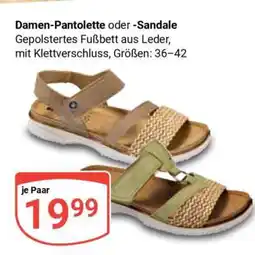 Globus Damen-Pantolette oder -Sandale Angebot