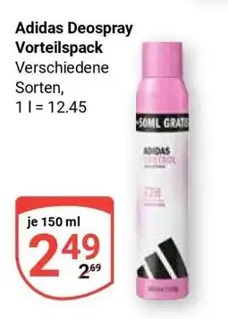 Globus Adidas Deospray Vorteilspack Angebot