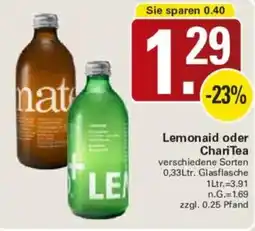 WEZ Lemonaid oder ChariTea Angebot