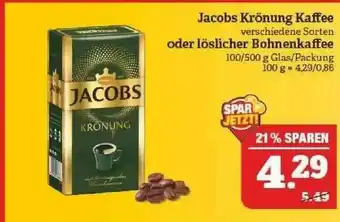 Marktkauf Jacobs Krönung Kaffee Oder Löslicher Bohnenkaffee Angebot