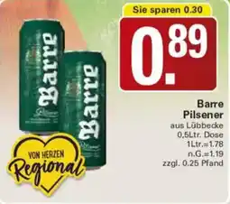 WEZ Barre Pilsener Angebot