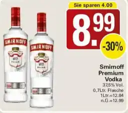 WEZ Smirnoff Premium Vodka Angebot