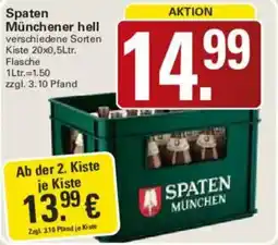 WEZ Spaten Münchener hell Angebot