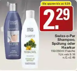WEZ Swiss-o-Par Shampoo, Spülung oder Haarkur Angebot