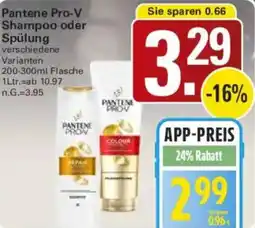 WEZ Pantene Pro-V Shampoo oder Spülung Angebot