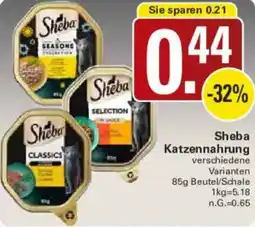 WEZ Sheba Katzennahrung Angebot