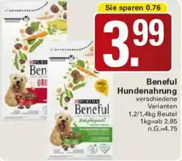 WEZ Beneful Hundenahrung Angebot