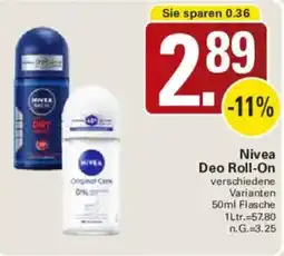 WEZ Nivea Deo Roll-On Angebot