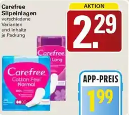 WEZ Carefree Slipeinlagen Angebot