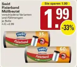 WEZ Swirl Fixierband Müllbeutel Angebot
