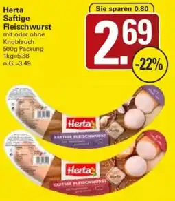 WEZ Herta Saftige Fleischwurst Angebot