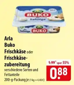 Famila Nord Ost Arla Buko Frischkäse oder Frischkäsezubereitung Angebot