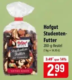 Famila Nord Ost Hofgut Studenten Futter Angebot