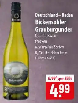 Famila Nord Ost Bickensohler Grauburgunder Angebot