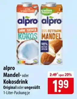 Famila Nord Ost alpro Mandel- oder Kokosdrink Angebot