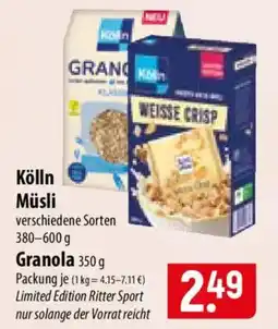 Famila Nord Ost Kölln Müsli oder Granola Angebot